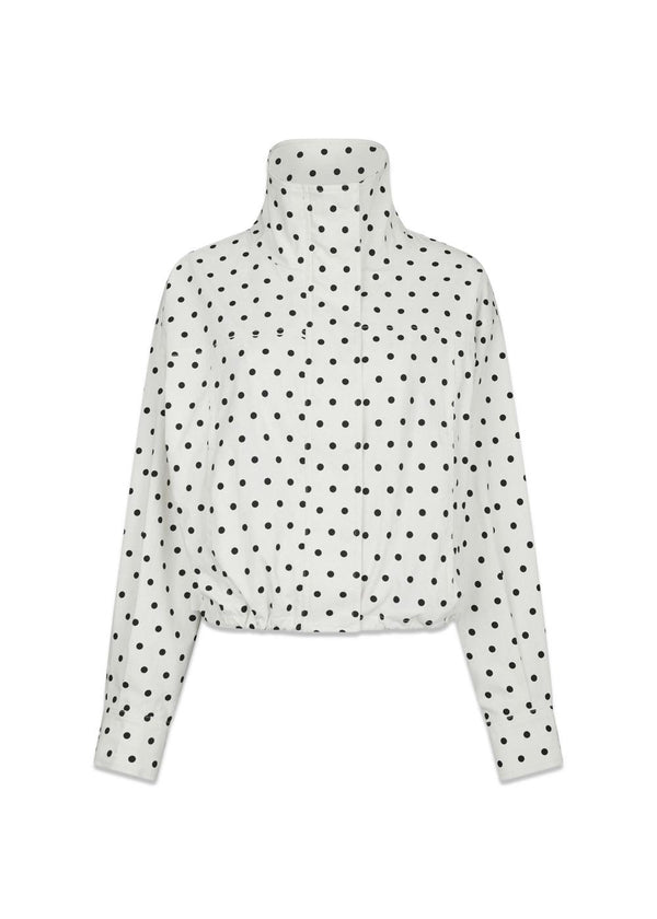 Callisa Dot Jacket - White-Outerwear-Neo Noir-Butler Loftet