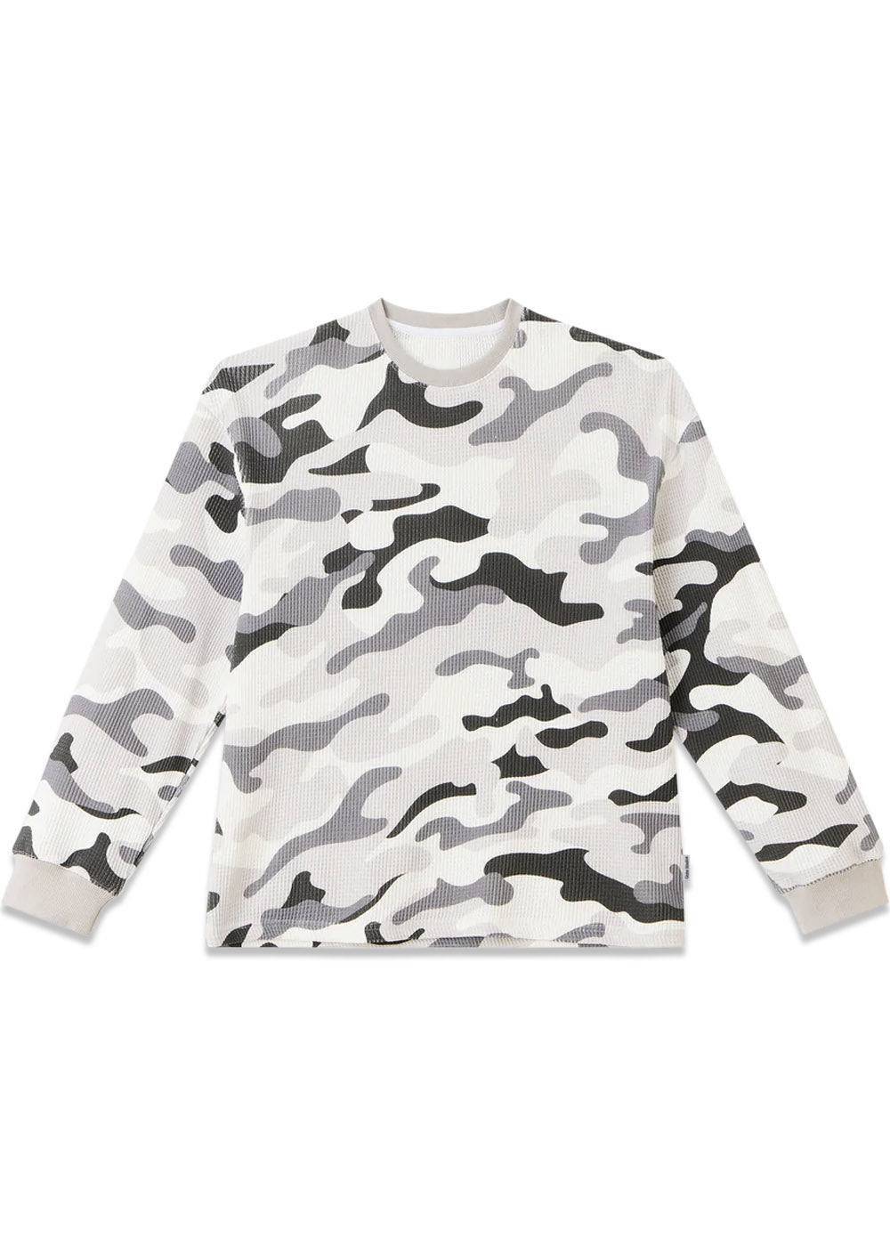 Camo Waffle Longsleeve - Snow Camo-T-shirts-Globe Studios-Butler Loftet