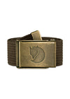 Canvas Brass Belt, 38 mm - Dark Olive-Belts-Fjällräven-Butler Loftet