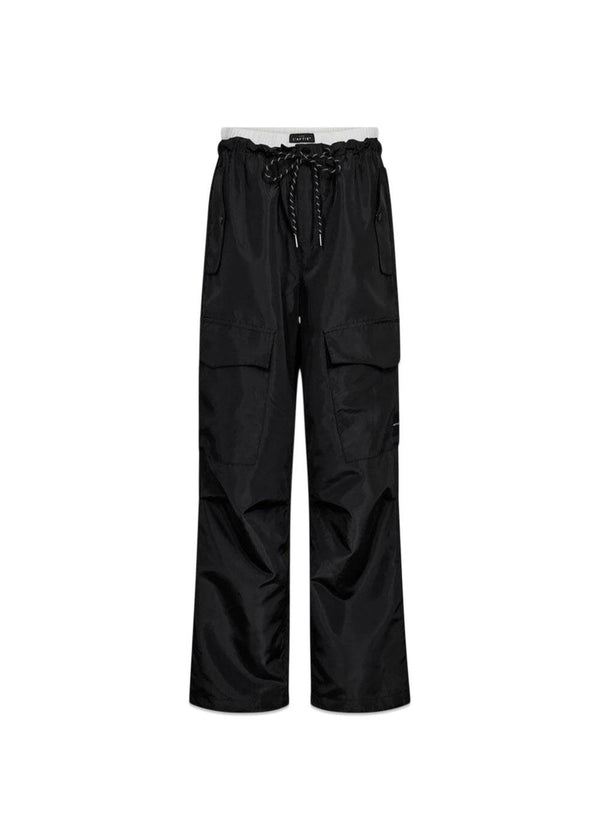 Cargo Pull On Trouser - Black-Pants-HAUTE L’AMITIÉ-Butler Loftet