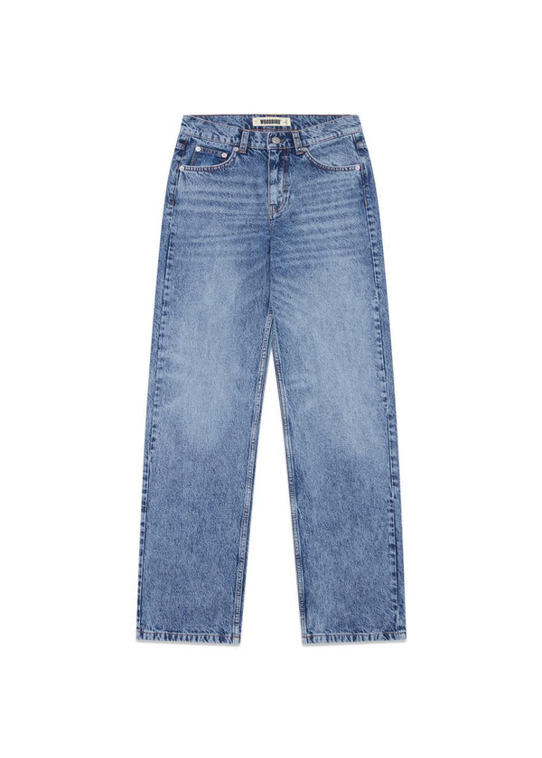 Woodbirds WBCarla Marble Jeans - Washed Blue. Køb jeans her.