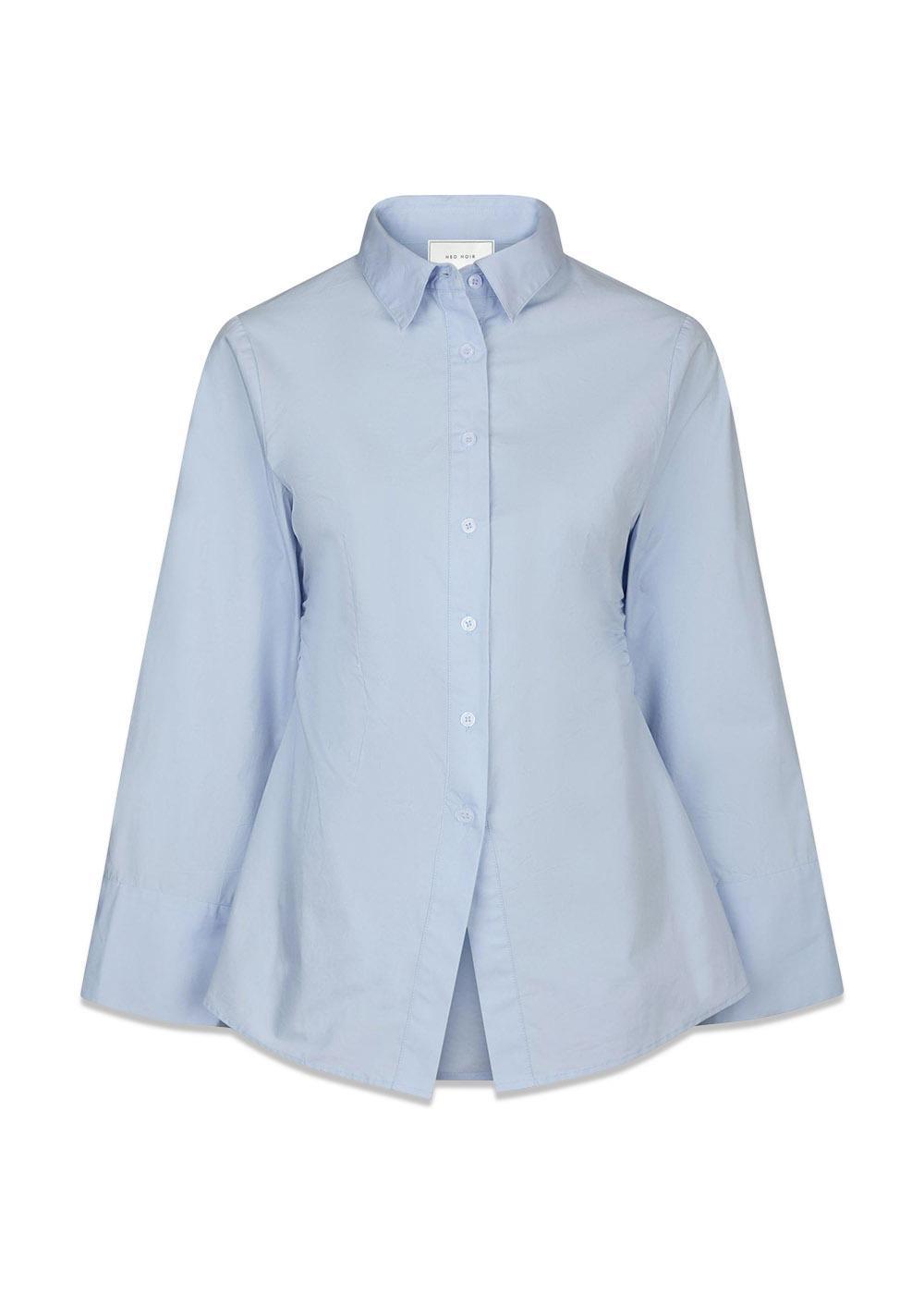 Caroli Poplin Shirt - Light Blue-Blouses-Neo Noir-Butler Loftet