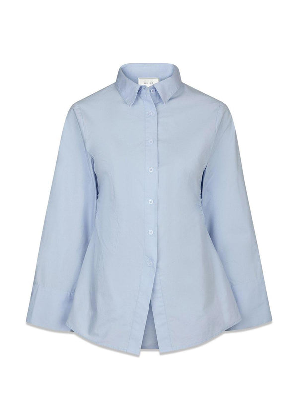 Caroli Poplin Shirt - Light Blue-Blouses-Neo Noir-Butler Loftet