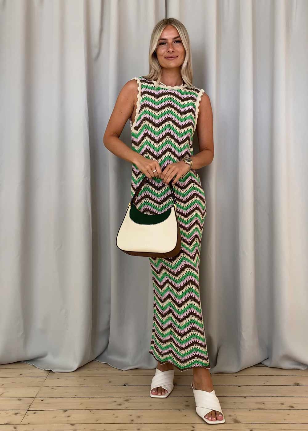 CaryMD dress - Green Sorbet Stripe-Knitwear-Modström-Butler Loftet