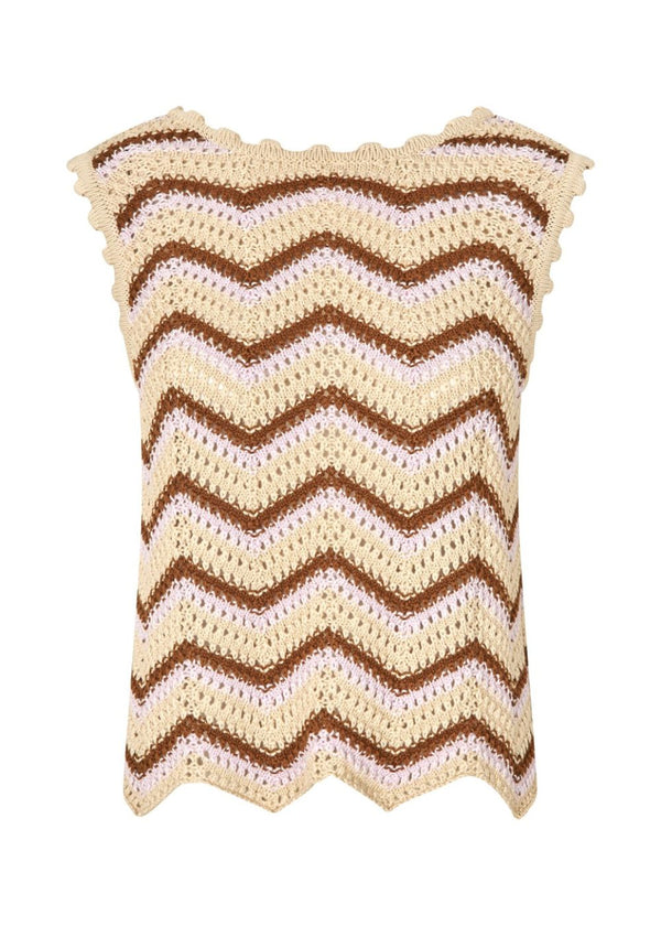 CaryMD top - Lavender Fog Nuthatch Stripe-Knitwear-Modström-Butler Loftet