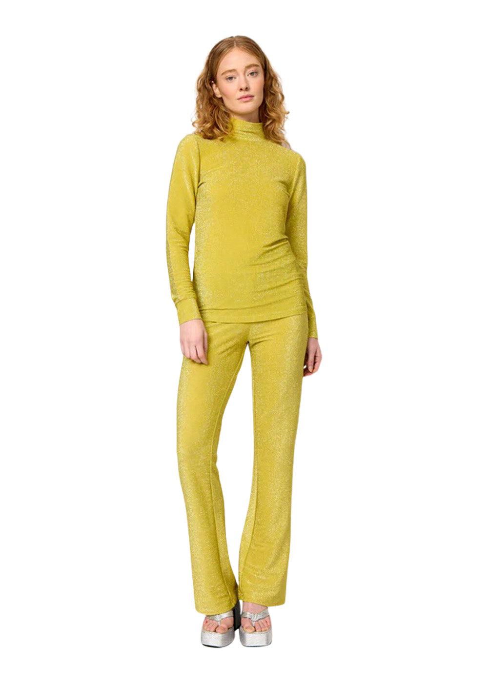 Cattia Trousers - Golden Lime