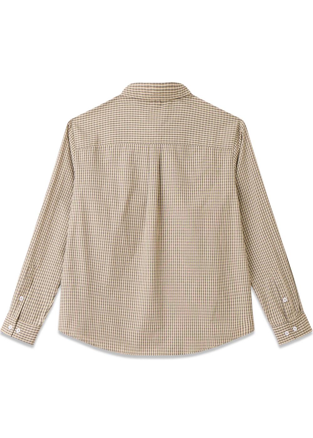 Checkered Shirt - Beige-Shirts-Globe Studios-Butler Loftet