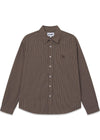 Checkered Shirt 'Brown' - Brown-Shirts-Globe Studios-Butler Loftet