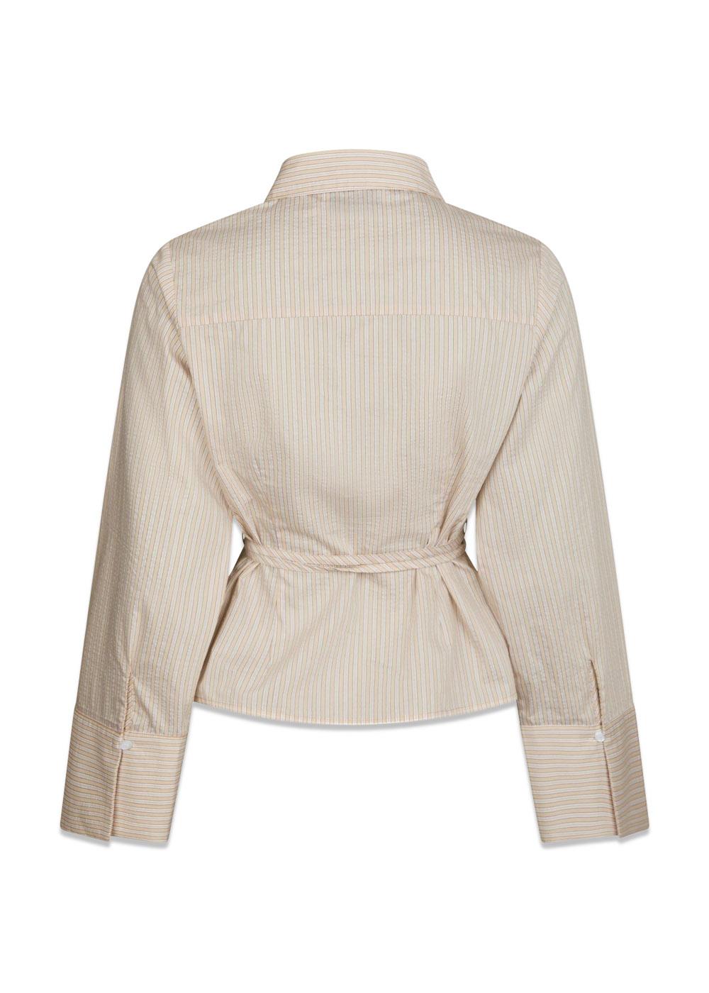Clarida Rose Stripe Shirt - Light Yellow-Shirts-Neo Noir-Butler Loftet