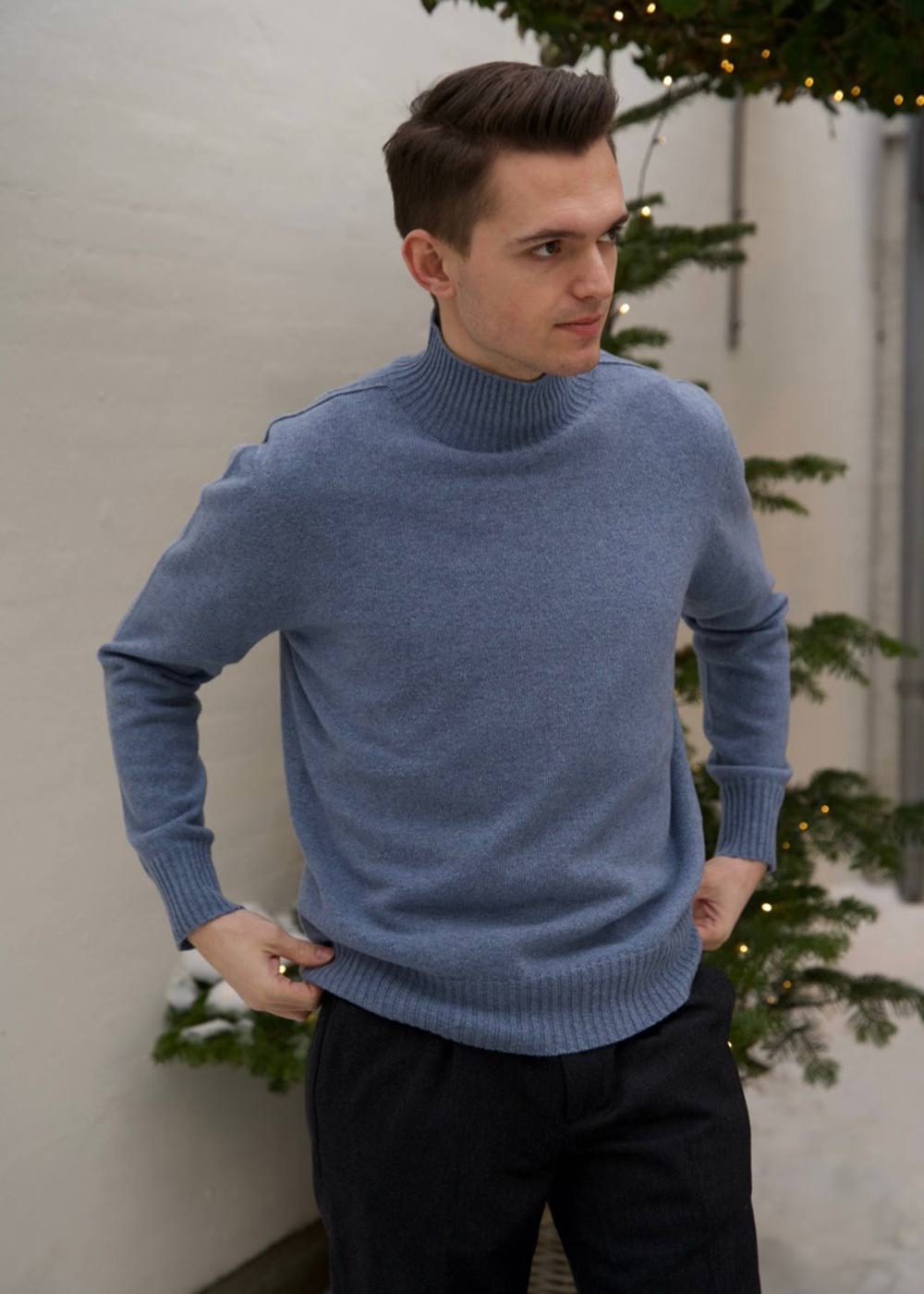 Clark 6624 - Tink Blue-Knitwear-Nn. 07-Butler Loftet