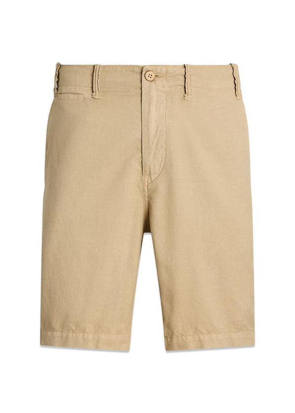 Classic Fit Linen Cotton Short - Beige-Shorts-Ralph Lauren-Butler Loftet