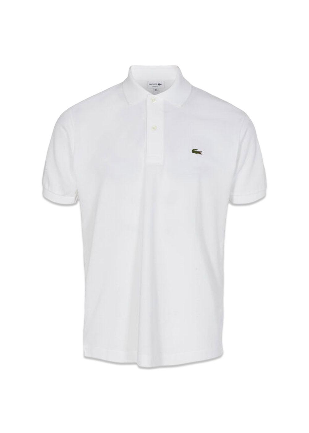 Classic Fit Short Sleeved Ribbed Collar shirt - White