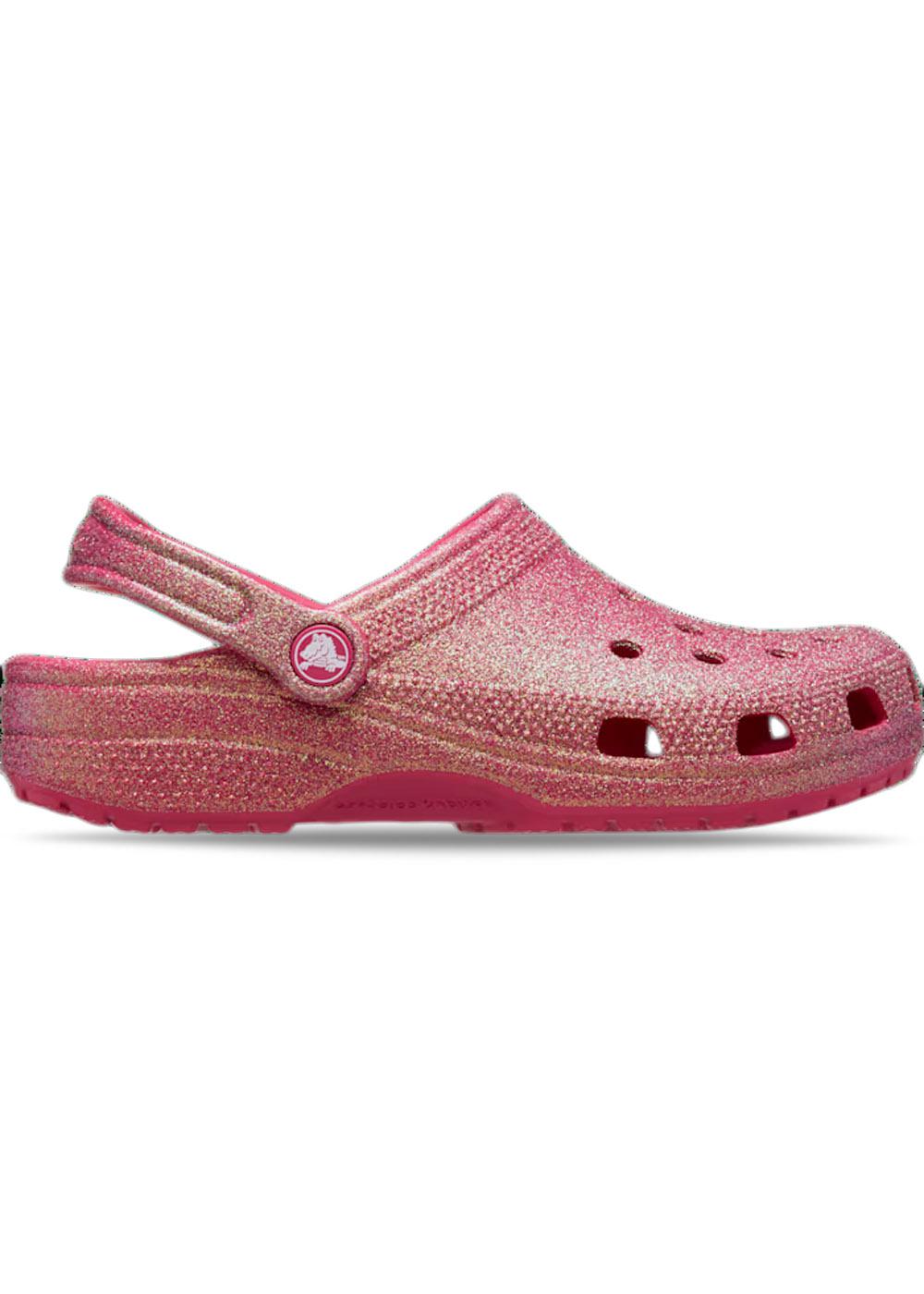 Classic Iridescent Glitter Clog - Dragon Fruit