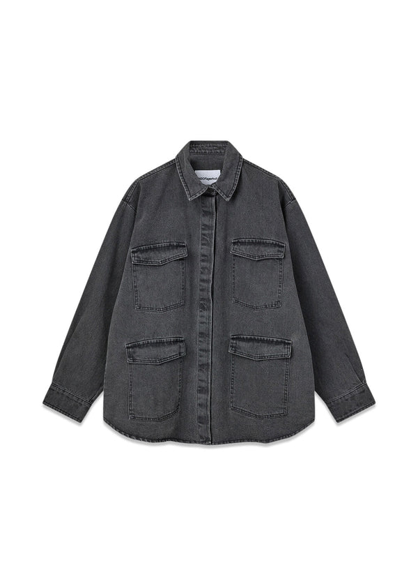 H2O Fagerholts Classic Jeans Shirt - Washed Black. Køb denimjakker her.