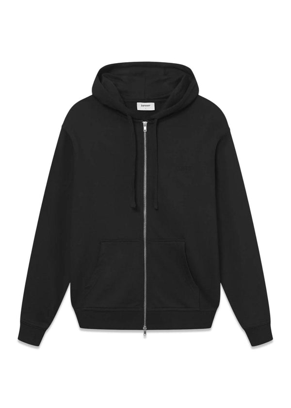 Classic Logo Zip Hoodie - Black-Hoodies-Bareen-Butler Loftet