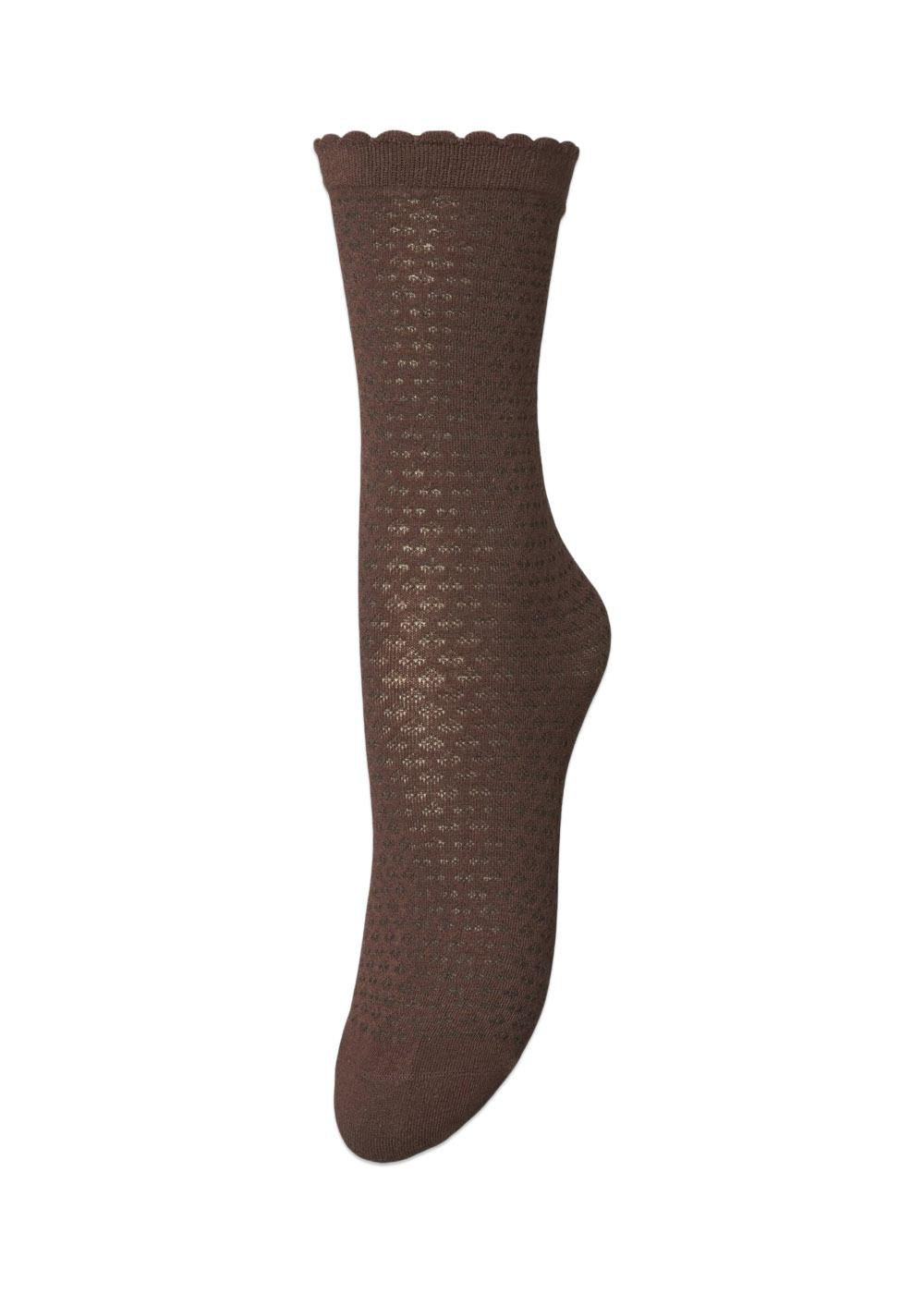 Cleomy Cotta Sock - Plum Fudge-Socks/stockings-BeckSöndergaard-Butler Loftet