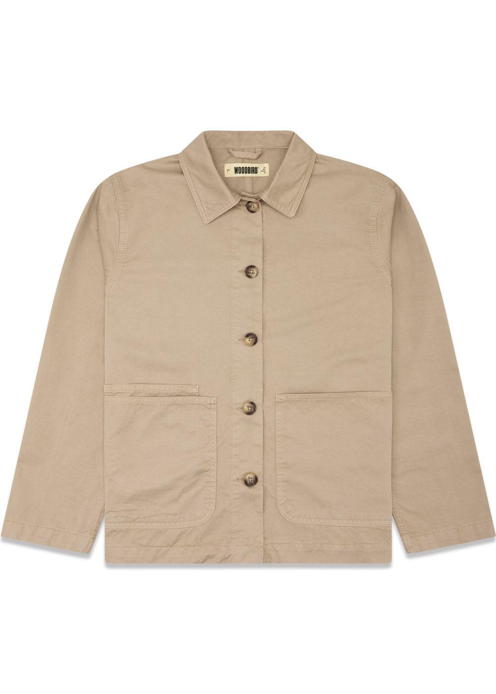 Woodbirds WBClyde Crust Jacket - Light Sand. Køb overtøj her.