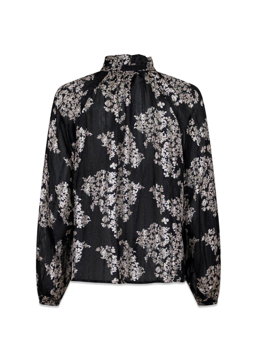 Cobie Elderflower Blouse - Black