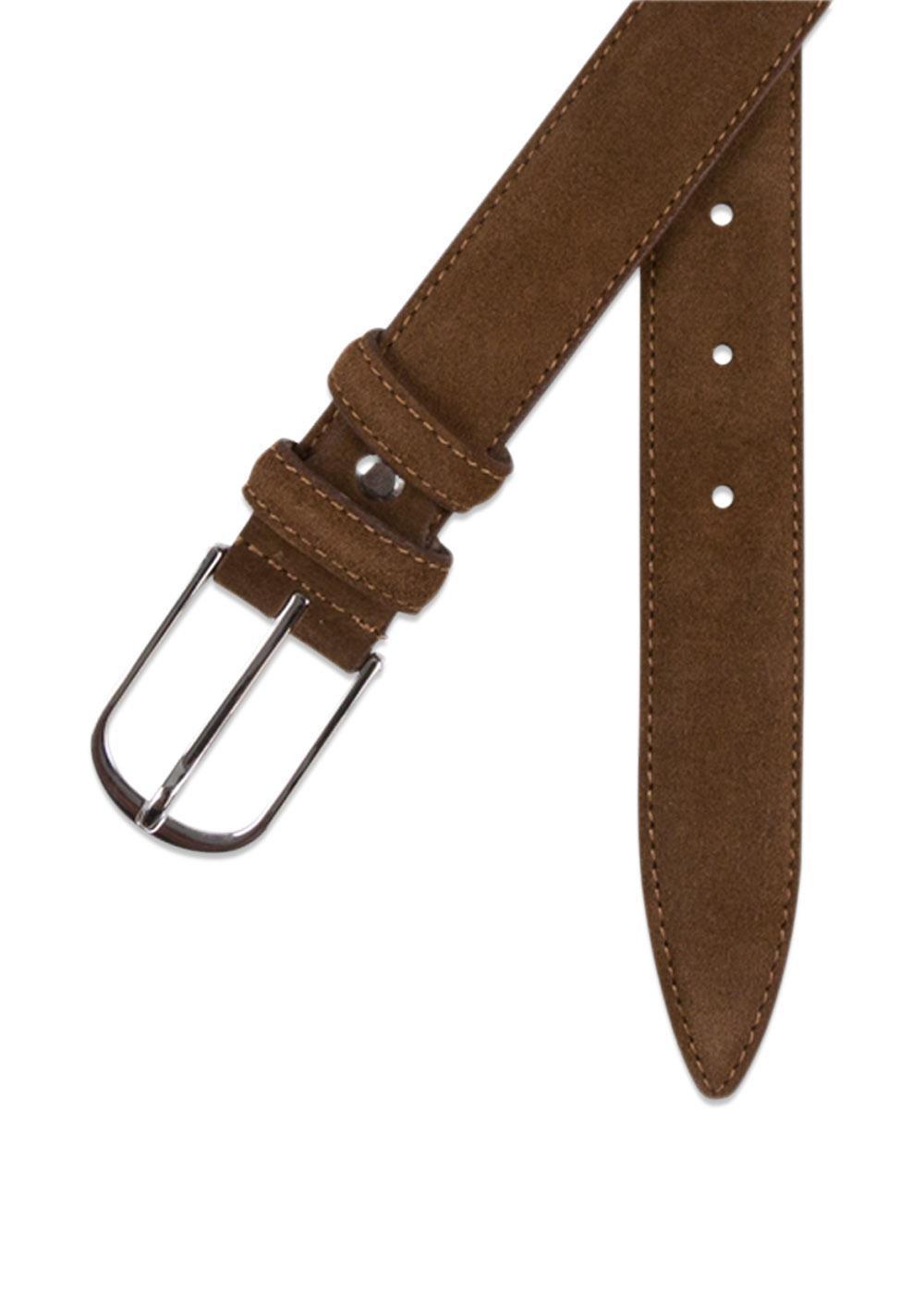 Cognac Suede Belt - Cognac-Belts-Portia-Butler Loftet