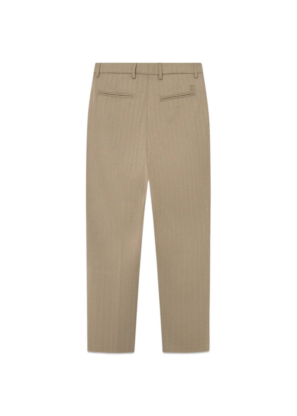 Como Reg Herringbone Suit Pants - Walnut/Light Desert Sand