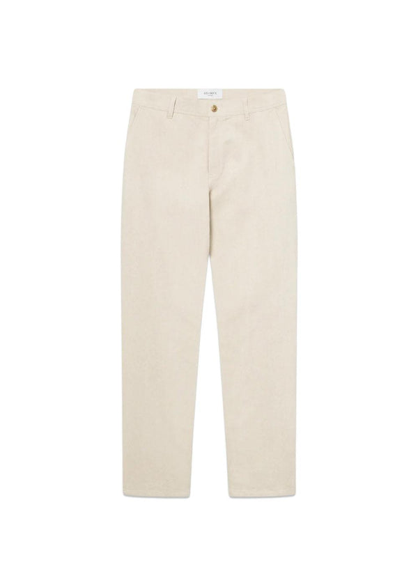 Como Reg Slub Twill Pants - Ivory