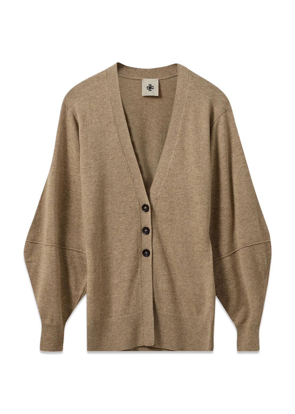 Como Sleeve Cardigan - Camel