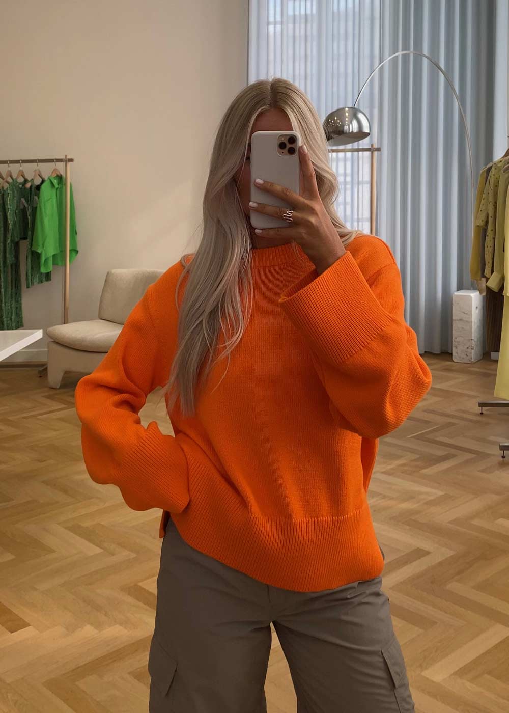 CorbinMD o-neck - Vibrant Orange-Knitwear-Modström-Butler Loftet