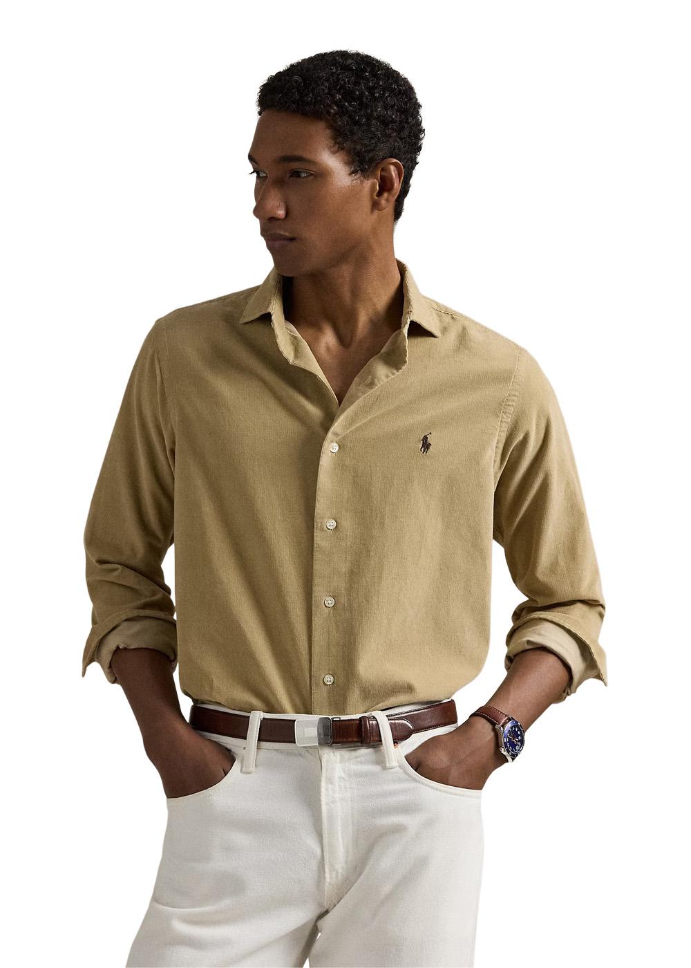 Corduroy Shirt - Beige-Shirts-Ralph Lauren-Butler Loftet