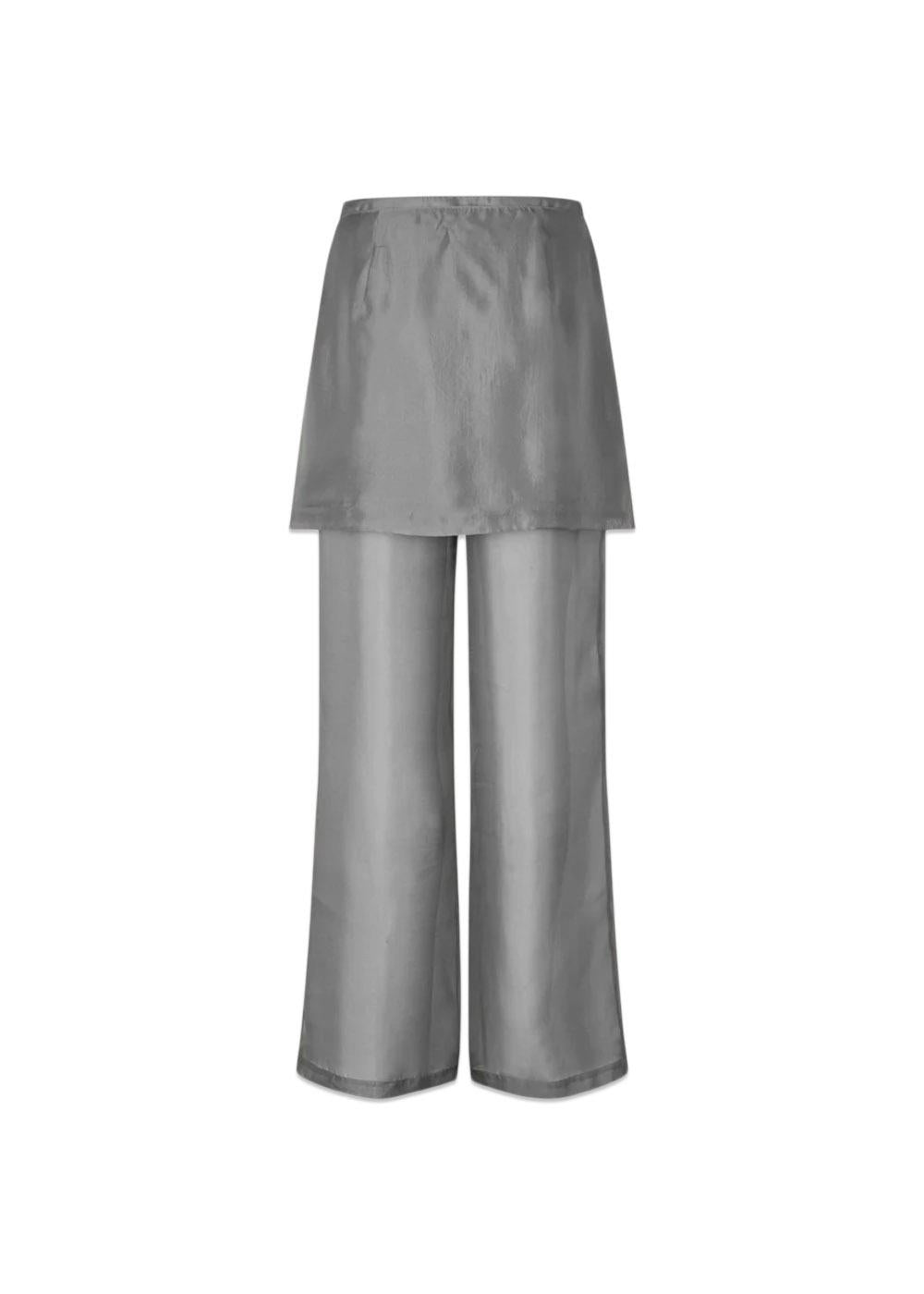 Cosmo Sheer Trousers - Gull Grey-Pants-Oval Square-Butler Loftet