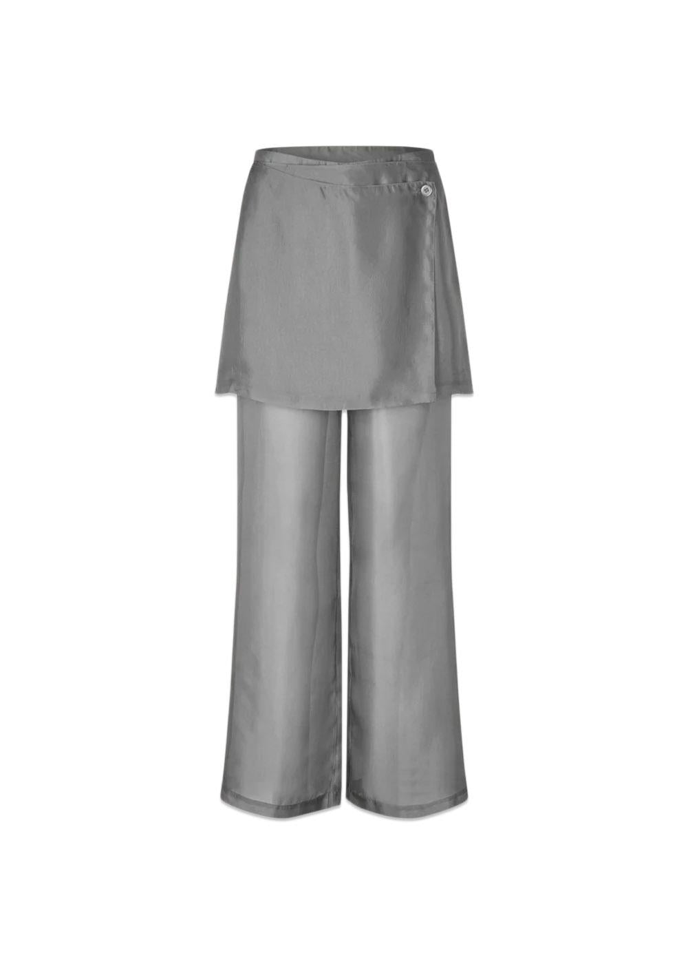 Cosmo Sheer Trousers - Gull Grey-Pants-Oval Square-Butler Loftet