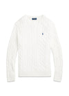 Cotton Cable Knit - White-Knitwear-Ralph Lauren-Butler Loftet