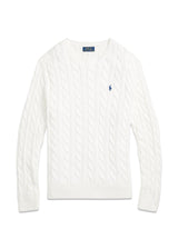 Cotton Cable Knit - White-Knitwear-Ralph Lauren-Butler Loftet