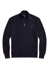 Cotton Half Zip - Blue