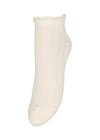Crochia Cotta Short Sock - Birch White-Socks/stockings-BeckSöndergaard-Butler Loftet