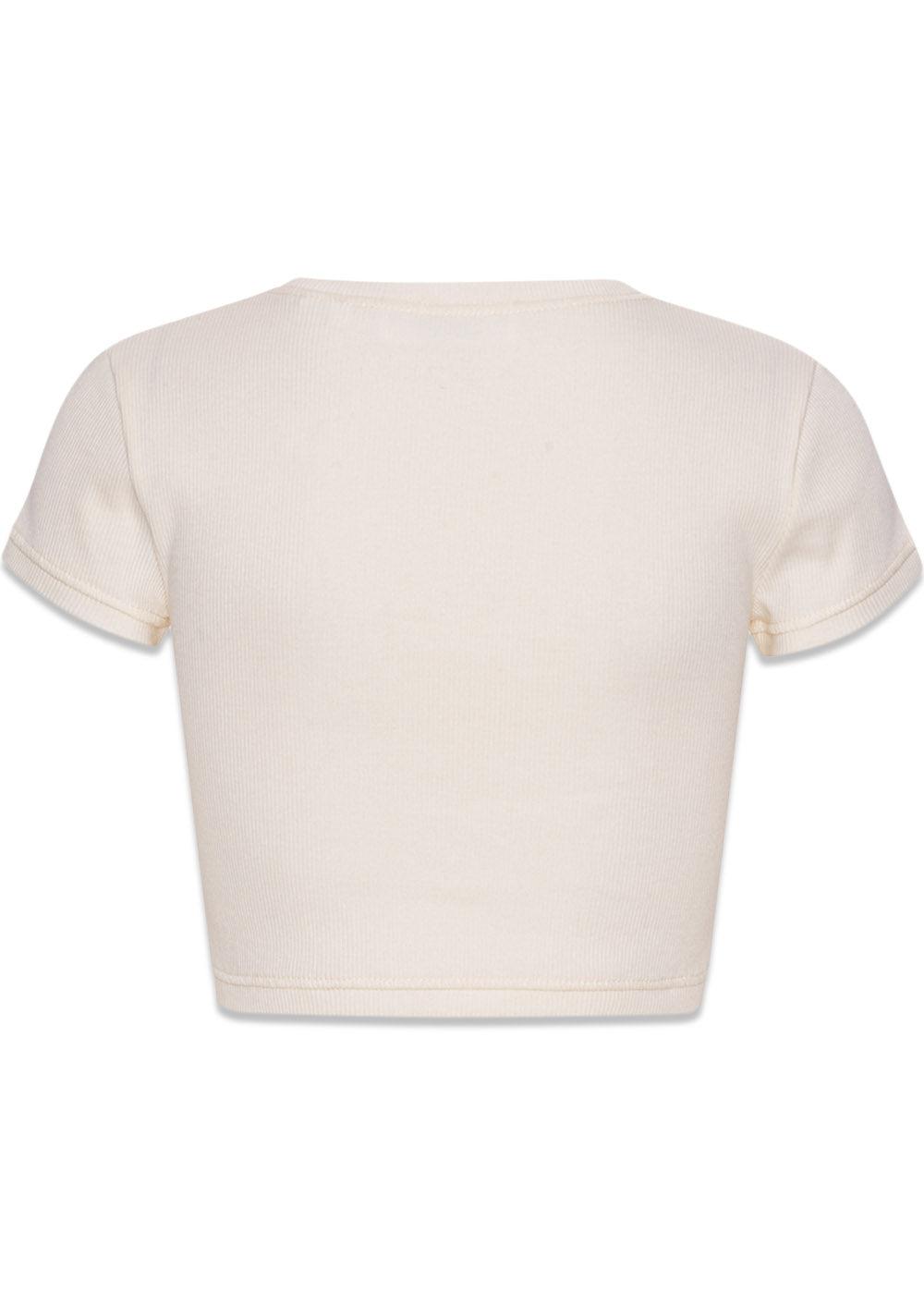 Cropped T-Shirt - Bright White