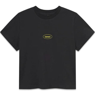 Cropped Womens Tee - Vintage Black-T-shirts-Bareen-Butler Loftet