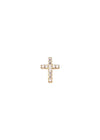 Cross Crystal Stud - Fg, Goldplated