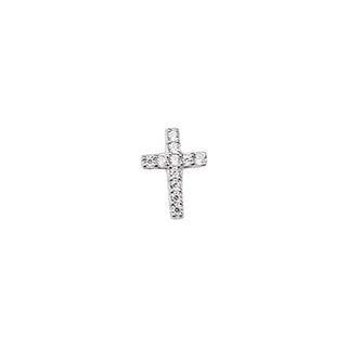 Cross Crystal Stud - S,Silver-Jewellery-PICO-Butler Loftet