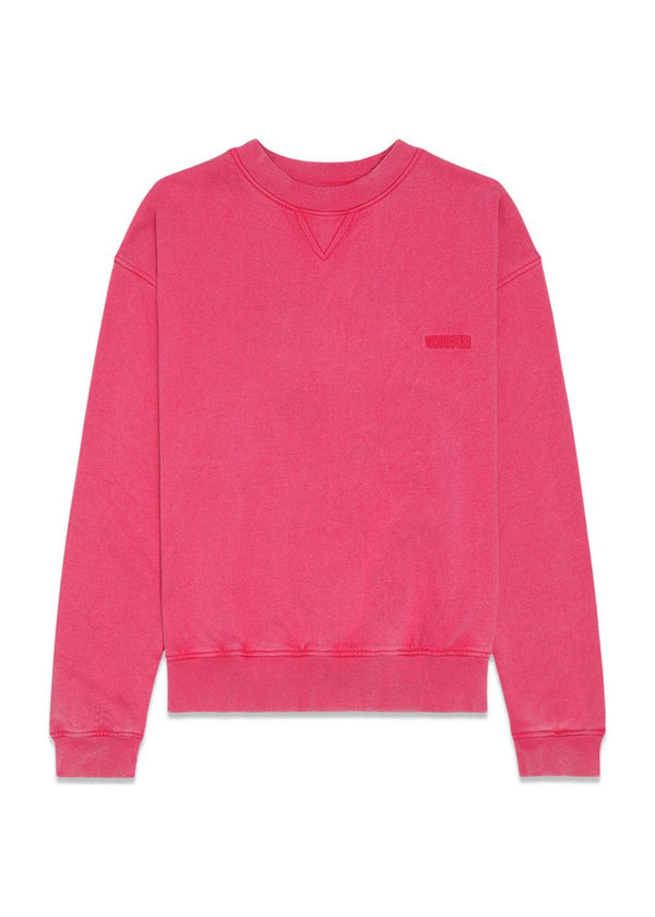 Cupe Washed Crew - Dark Pink