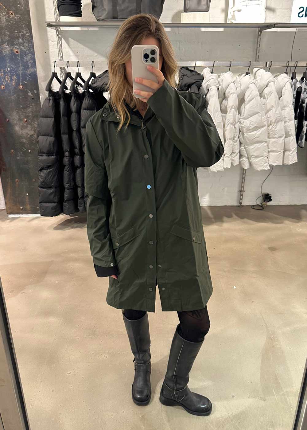 Curve W Jacket W3 - Green-Outerwear-Rains-Butler Loftet