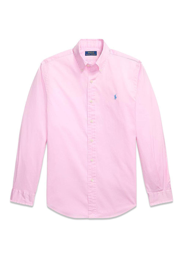 Custom Fit Feather Weight Twill Shirt - Pink-Shirts-Ralph Lauren-Butler Loftet