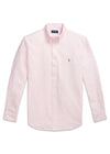 Custom Fit Striped Oxford Shirt - Pink Stripe-Shirts-Ralph Lauren-Butler Loftet