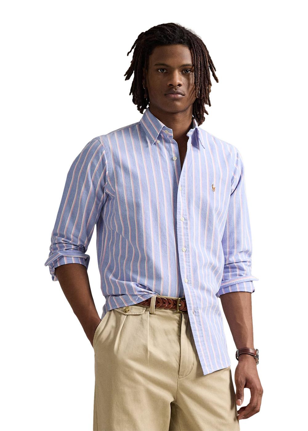 Pink Butler Fit Custom Fit Stripped Oxford Shirt - Blue Pink – Butler Loftet