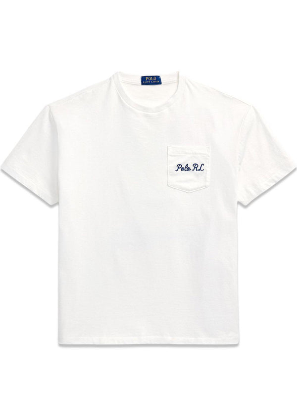 Custom Slim Fit Polo Bear Jersey T-Shirt - White-T-shirts-Ralph Lauren-Butler Loftet