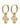 DAGMAR huggie hoop earrings gold-plated - Gold Plated-Jewellery-Pilgrim-Butler Loftet