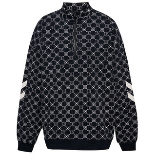 DBU-ROTATE OVERSIZED HALFZIP - Black-Sweatshirts-Rotate-Butler Loftet