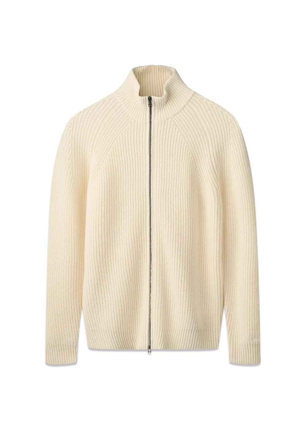 DELTA WOOL ZIP KNIT - Cloud-Knitwear-Forét-Butler Loftet