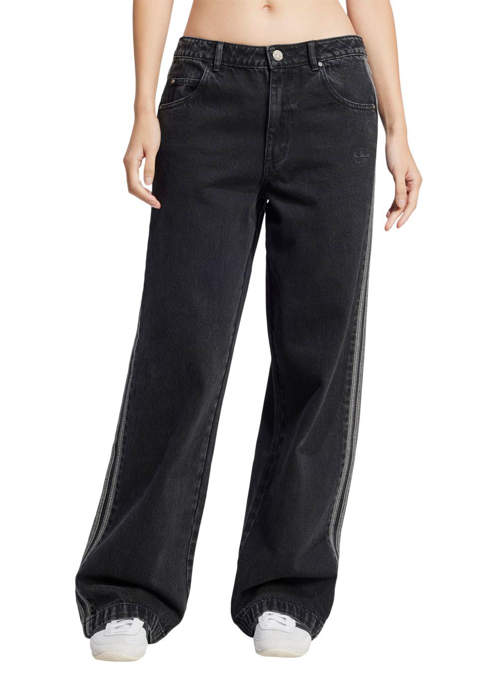 DENIM 3S PANT - True Black Denim-Pants-Adidas Originals-Butler Loftet