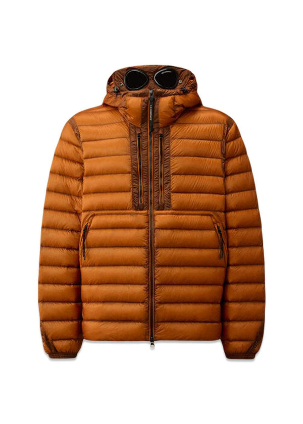 D.D. SHELL GOGGLE DOWN JACKET - Bombay Brown