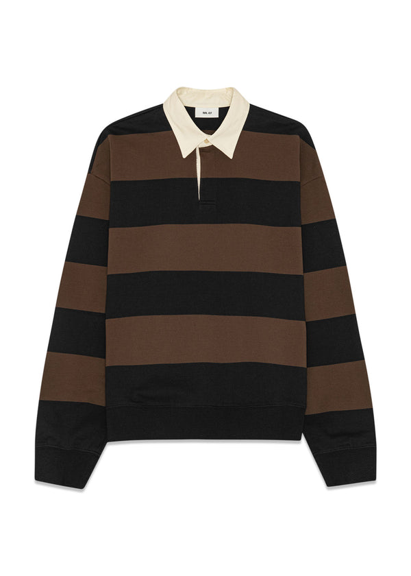 David Polo 30043 - Brown Stripe-Sweatshirts-Nn. 07-Butler Loftet